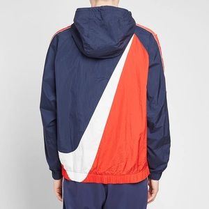 nike taped swoosh popover jacket